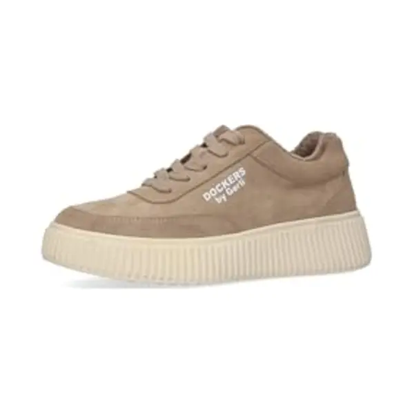 Dockers By Gerli Damen Plateau Sneaker 55KJ305-772400 Schnürschuh Natur, Schuhgröße, 40 Eu thumbnail
