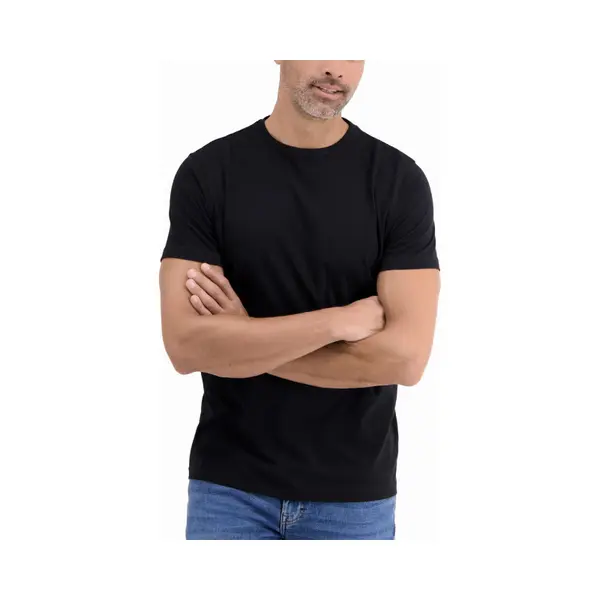 Lerros - Basic T-shirt - Heren - 5 Xl - Zwart - Katoen - 2003014 (2Pack) thumbnail