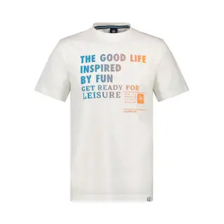Lerros - T-shirt - Heren - Xl - 103 Broken White - Katoen - 2463070