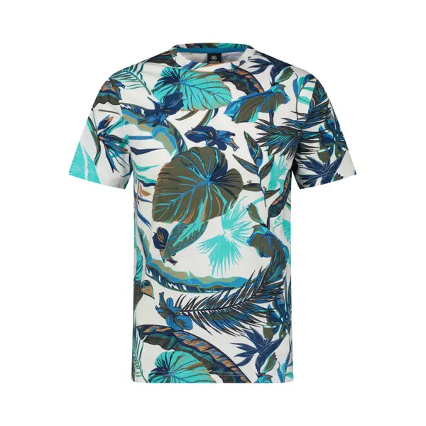 Lerros - T-shirt - Heren - L - 103 Broken White - Katoen - 2463086 thumbnail