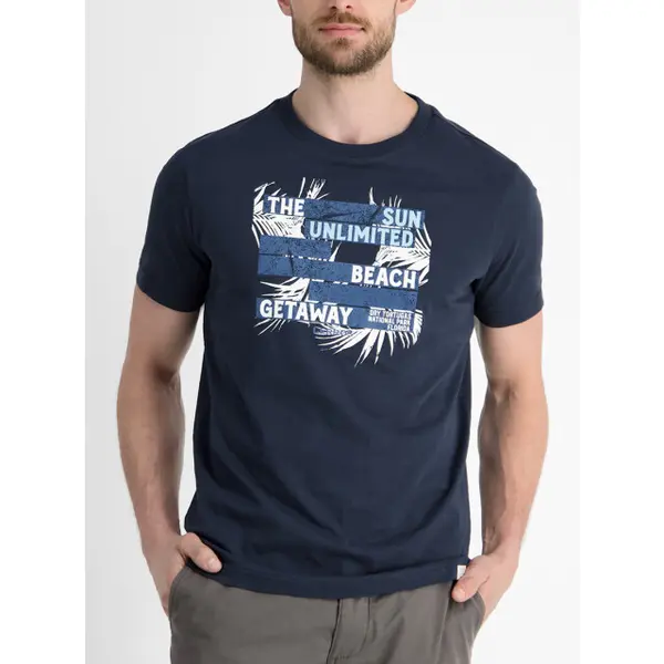 Lerros - T-shirt - Heren - Xl - 485 Classic Navy - Katoen - 2563067 thumbnail