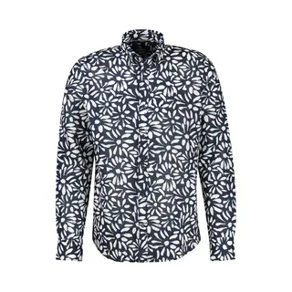 Lerros Langarmhemd Mit Floralem Print Aus Mischgewebe