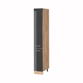 Vicco - Apothekerschrank R-line, Anthrazit Hochglanz, 30 Cm