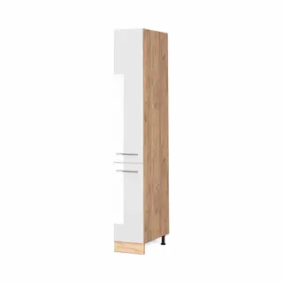 Vicco - Apothekerschrank Fame-line, Weiß Hochglanz, 30 Cm
