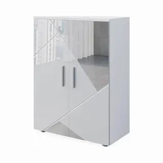 Vicco Badkamermeubel "Irma", Glanzend Wit Met Inzetstukken, 60 X 81 Cm, Voor Opslag In De Badkamer En Compatibel Met De Serie Irma
