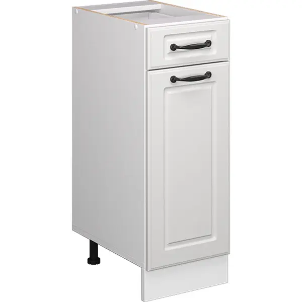 Vicco - Schubladenunterschrank R-line, Weiß Landhaus, 30 Cm Ap Marmor thumbnail