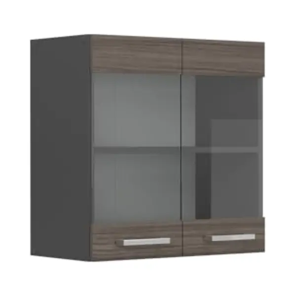 Vicco Küchenglasschrank R-Line, Edelgrau, 60 Cm, Zur Freien Kombination Innerhalb Modularer Küchensysteme thumbnail