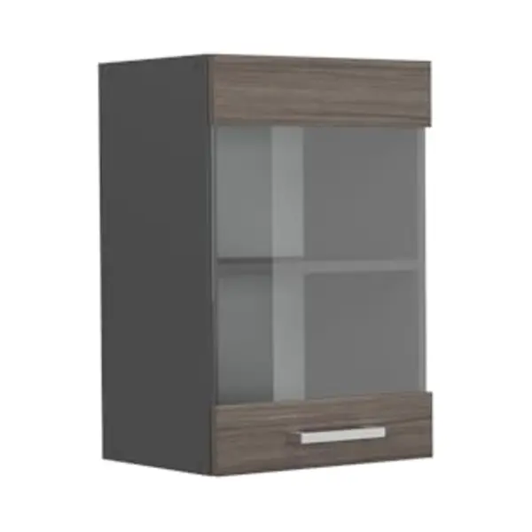 Vicco - Küchenglashängeschrank R-line, Edelgrau, 40 Cm thumbnail