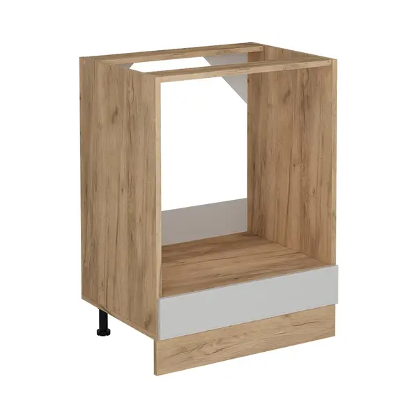 Vicco Herdumbauschrank R-Line, Weiß Landhaus, 60 Cm Ohne Arbeitsplatte, Zur Freien Kombination Innerhalb Modularer Küchensysteme thumbnail