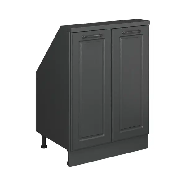 Dachschrägenschrank Rion, Anthrazit Landhaus/anthrazit, Mit 2 Türen, Vicco thumbnail