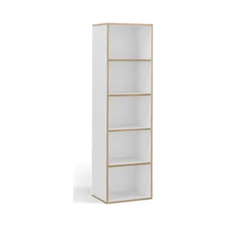 Bücherregal Tetrix, Weiß, 40 X 140 Cm Mit 5 Fächern, Vicco
