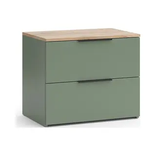 Vicco Sideboard Wido, Green, 60 X 50 Cm With 2 Drawers