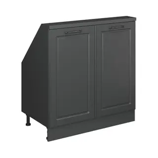 Vicco R-Line Keukenkast, Schuin Dak, Antraciet, Landhuis, 80 Cm Met 2 Deuren