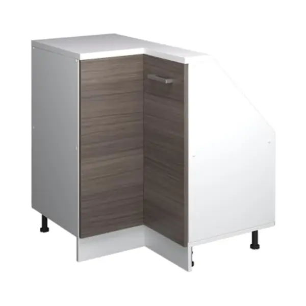 Vicco Meuble De Cuisine D'angle Pour Combles "R-Line", Gris Noble, 75.6cm Avec 1 Porte thumbnail