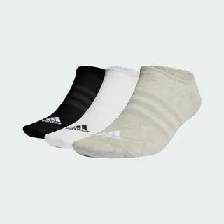 Adidas Thin And Light No-Show Socken 3er Pack - Weiß/grau/schwarz