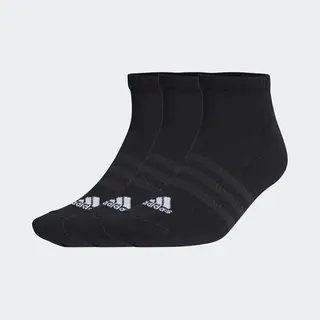 Adidas Sportswear Gevoerde Korte Sokken 3 Paar - Unisex - Zwart- 40-42