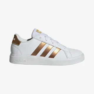 Adidas Grand Court 2.0 Kinder Sneaker Weiß/gold - 30