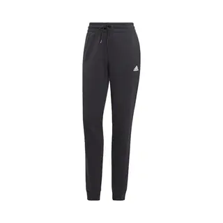 Adidas Damen Essentials Linear French Terry Cuffed Pants, Black / White, Xl