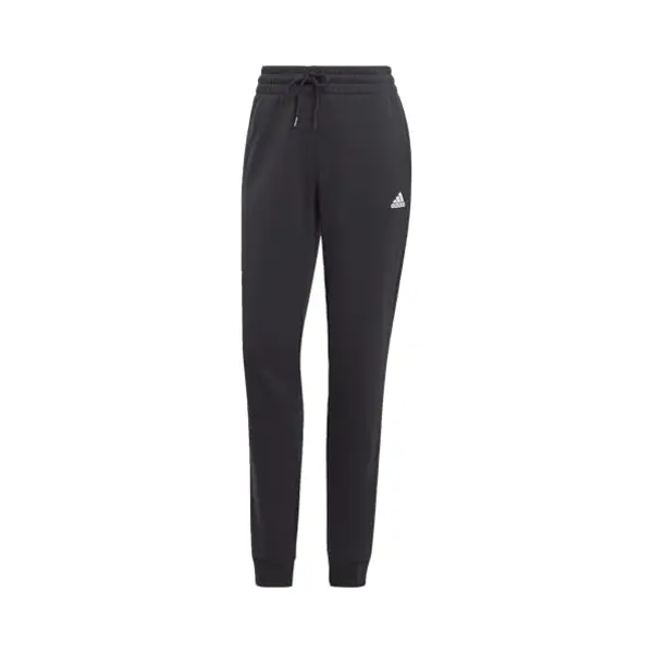 Adidas Damen Essentials Linear French Terry Cuffed Pants, Black / White, Xl thumbnail