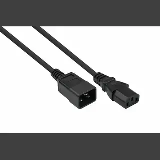 Kabelmeister Kabel / Adapter Schwarz 3 m Iec C20 Iec C13