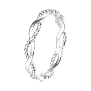 Hey Happiness Ring Double Helix