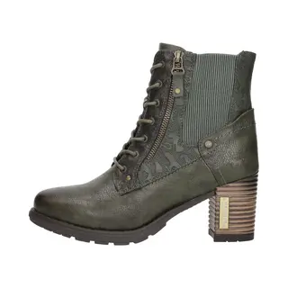 Mustang Damen Stiefelette Mit Gummizug Und Zierprägung 15M0182001, Größe, 38 Eu, Farbe, Grün