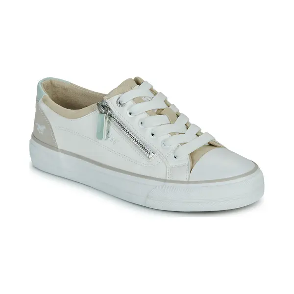Mustang Damen Low-Top Sneaker, Frauen Halbschuhe, Strassenschuhe, Sportschuhe, Freizeitschuhe, Turnschuhe, Laufschuhe, schnürer, Weiß, 42 Eu thumbnail