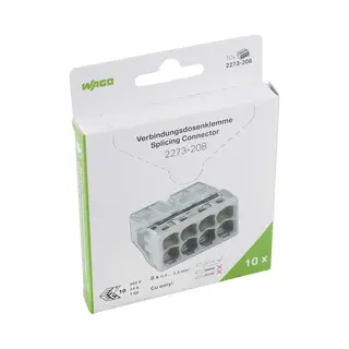 Wago 2273-208 elektrische draad-connector 50 stuk(s) Stiftlijst