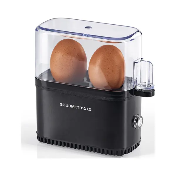 GOURMETmaxx Design Eierkocher Für 2 Eier | Kompakter Egg Boiler | Egg Cooker Mit Eierstecher, Messbecher & Signalton | 3 Härtegrade | Leichte thumbnail