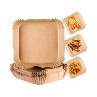 GOURMETmaxx Backpapier Für Heißluftfritteuse 2 Bis 5 Liter | Backpapierschale Antihaftbeschichtet & ölbeständig | Airfryer Backpapier – Flexible