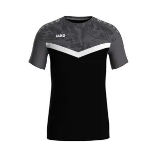 Jako, Unisex, Sportshirt, T-Shirt Iconic (M), Schwarz, Grau, M