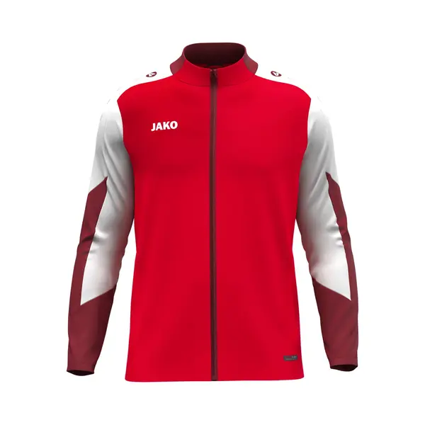 Jako Kinder Polyesterjacke Dynamic, Rot/weiß/dunkelrot, 140 thumbnail