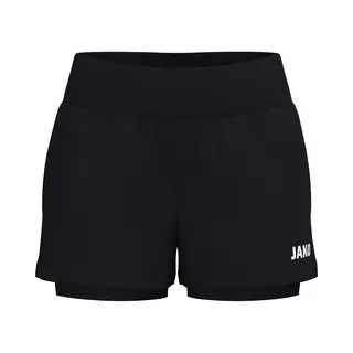 Jako One 2-In-1 Short Dames - Zwart | Maat, 44