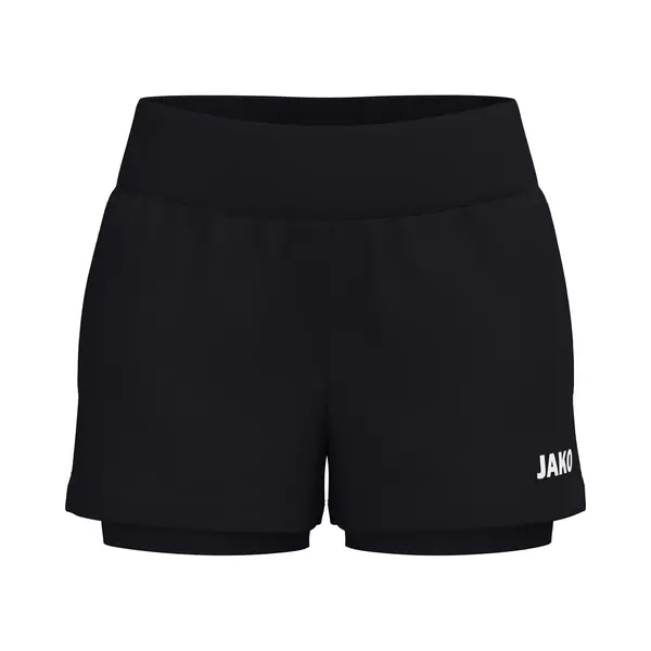 Jako One 2-In-1 Short Dames - Zwart | Maat, 44 thumbnail