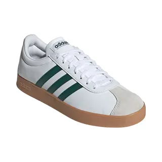 Adidas Heren Vl Court Base Sneakers Leren Schoenen ID3710 Cloud White / Green
