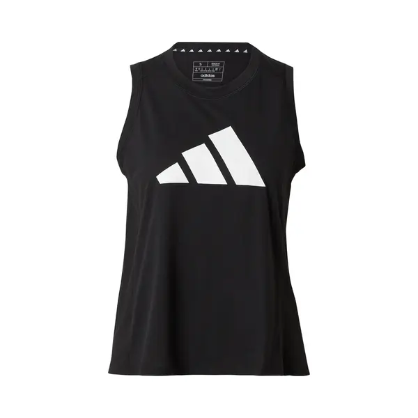 Adidas Women's Train Essentials Big Performance Logo Training Tank Top, Black/White, S thumbnail