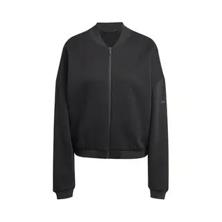 Adidas Women's Essentials Contemporary Logo Bomber Jacket, Black, L