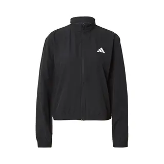 Adidas Women's Train Essentials 3-Stripes Woven Warm Up Jacket, Black/white, Xl
