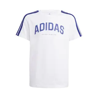 Adidas Unisex Kids Codes Collegiate Graphic T-Shirt, White, 13-14 Years