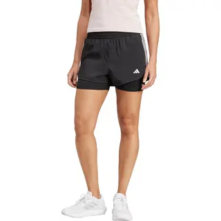 Adidas Damen Pacer 3-Stripes Training Woven Shorts, Black, M