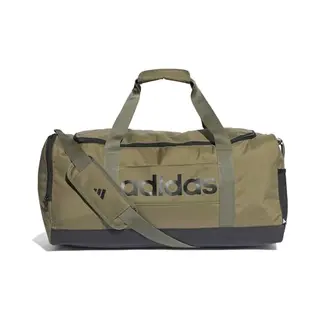 Adidas Mixte Essentials Linear Duffel Bag, Olive Strata/black, M