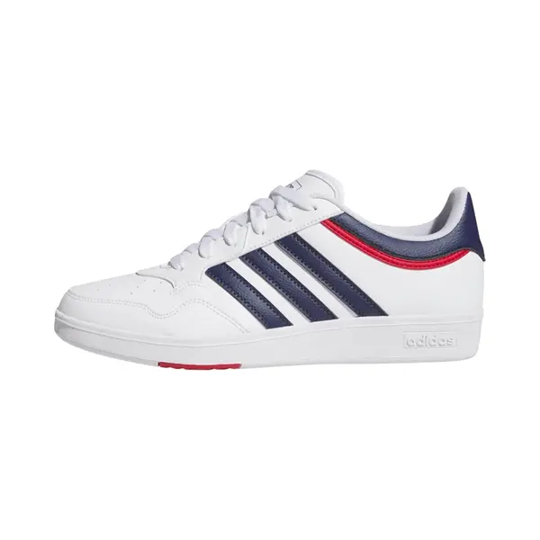 Adidas Unisex Hoops 4.0 Shoes, Cloud White/Dark Blue/Team Power Red 2, 42 Eu thumbnail