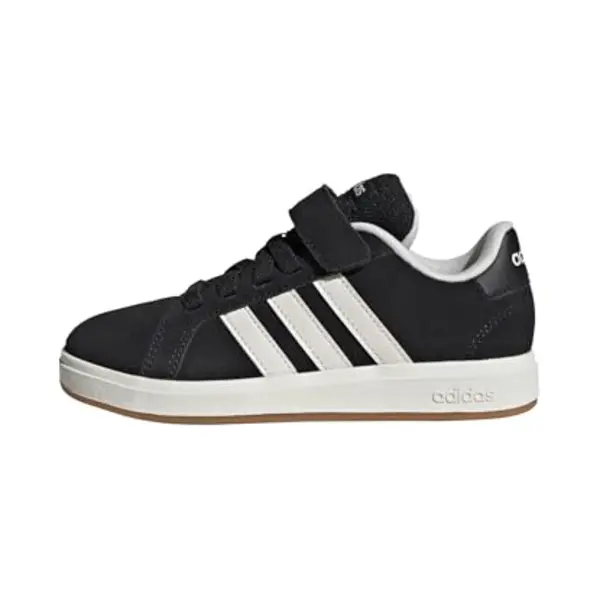 Adidas Unisex Kids Grand Court 00s Shoes Children, Core Black/Off White/Gum, 12.5 Uk Child thumbnail