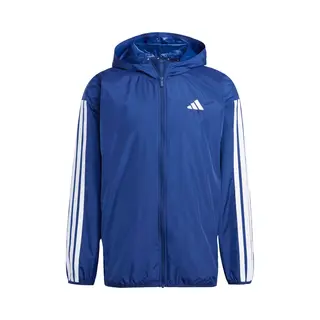 Adidas Men's Essential Three Stripes Windbreaker, Dark Blue/White, Xxl