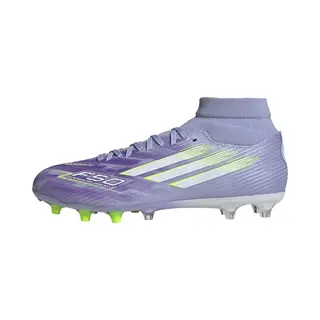 Adidas Damen F50 Sparkfusion League W Mid Firm Ground/Artificial Ground Football Boots, Violet Tone/Lucid Lemon/Purple Rush, 42 Eu