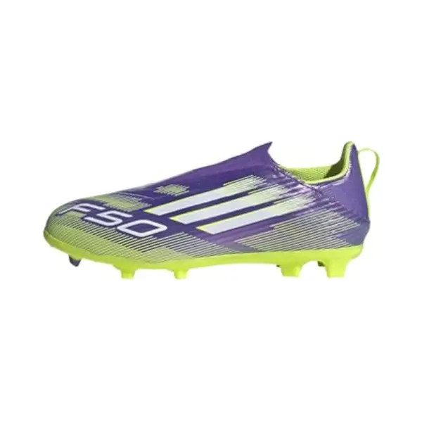 Adidas Unisex Kids' F50 League Laceless Firm Ground Football Boots Kids Purple 4 thumbnail