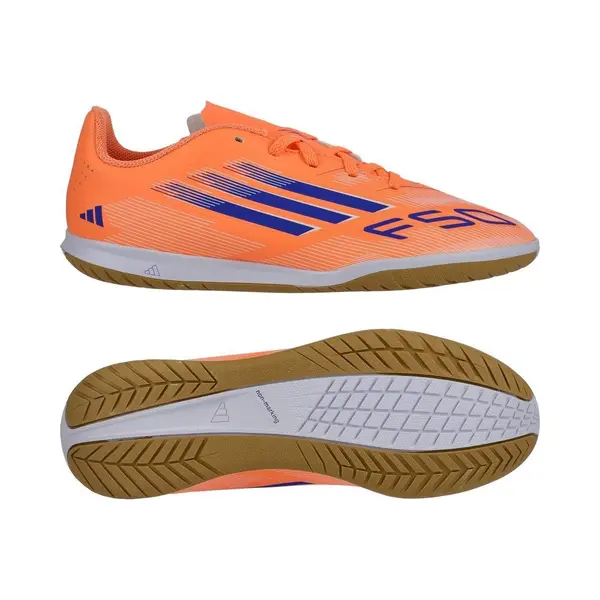 Adidas F50 Club In Coral Blaze - Orange/Blau/Weiß Kinder - Halle (Ic), Größe 33 thumbnail
