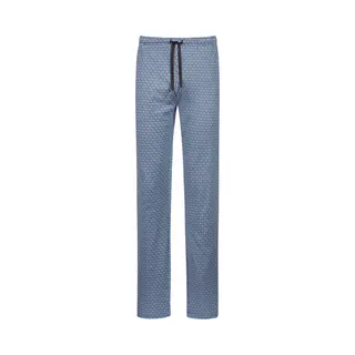 Mey Pyjamabroek 'Round Geo' Lichtblauw / Donkergrijs / Wit