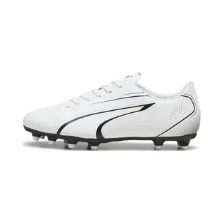 Puma Men Vitoria Fg/Ag Soccer Shoe, Puma White-Puma Black, 46 Eu