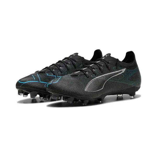 Puma Ultra 5 Pro Fg/Ag, Unisex Fussballschuh, Puma Black-Puma Silver-Bright Aqua, thumbnail